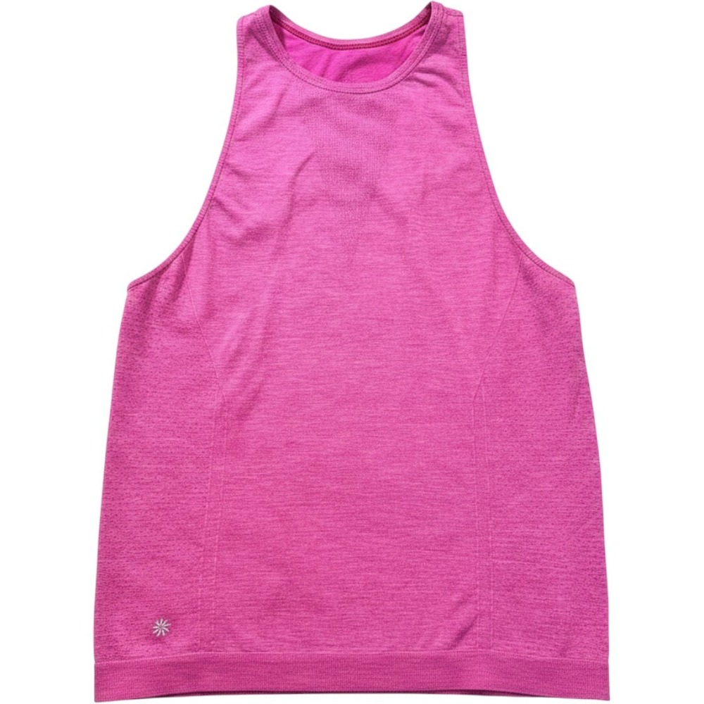 Athleta Momentum‎ Tank Top Pink Heathered Seamless Racerback XS S/777688